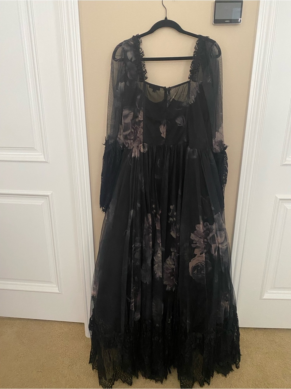 Widow Sheer Gothic Maxi Dress - Picture 3 of 14
